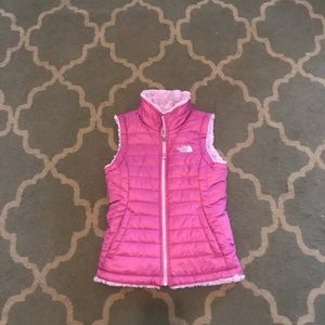 Once worn reversible North Face vest